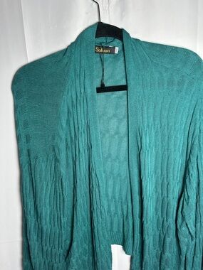 Teal Open-Front Women's Cardigan